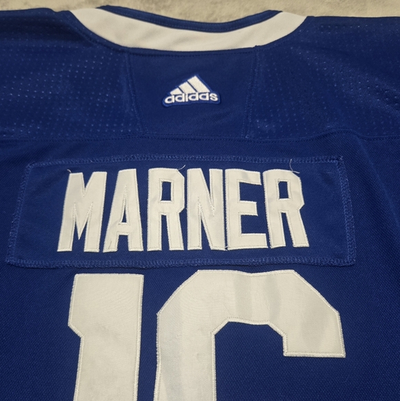 Toronto Maple Leafs Hockey Jersey NHL Home Blue Adidas #16 Mitchell Marner - Picture 7 of 9